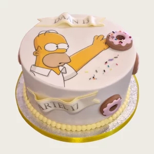 Simpson taart - Hippetaarten.nl