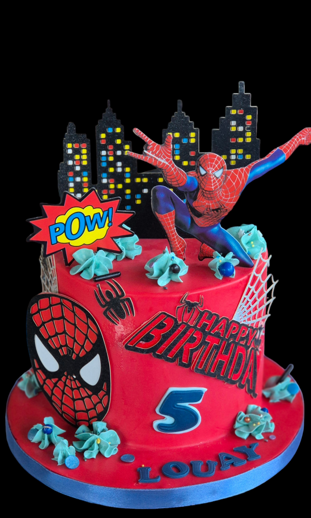 Spiderman taart | hippetaarten.nl