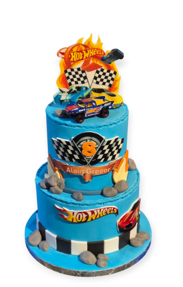 Hot Wheels taart | hippetaarten.nl | deheerlijketaart.nl