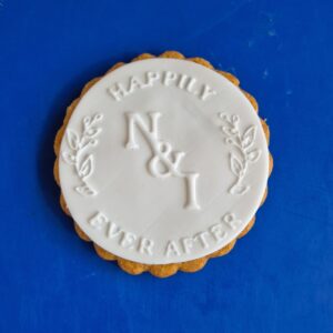 Koekje met eigen initialen